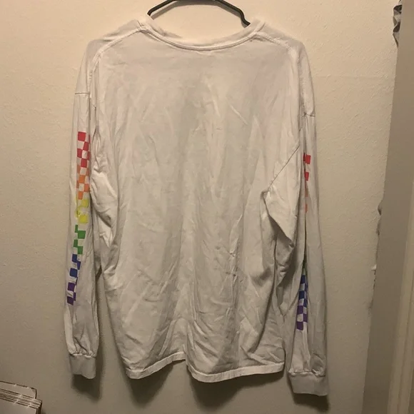 *spencer’s gay pride white long sleeve t-shirt size xl - Picture 5 of 5